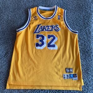 2014 Adidas Magic Johnson NBA Los Angeles Lakers Soul Swingman Jersey 1979-80 XL